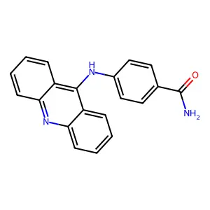 4-(acridin-9-ylamino)benzamide structure