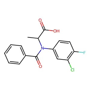 Compound C16H13ClFNO3 structure