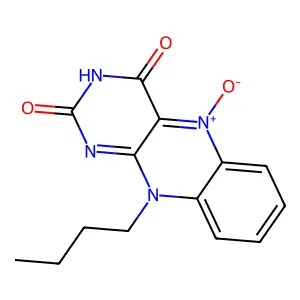 10-butyl-5-oxidobenzo[g]pteridin-5-ium-2,4-dione structure