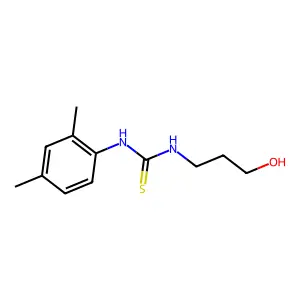1-(2,4-dimethylphenyl)-3-(3-hydroxypropyl)thiourea structure