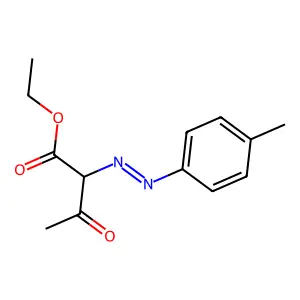 ethyl 2-[(4-methylphenyl)diazenyl]-3-oxobutanoate structure