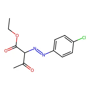 ethyl 2-[(4-chlorophenyl)diazenyl]-3-oxobutanoate structure