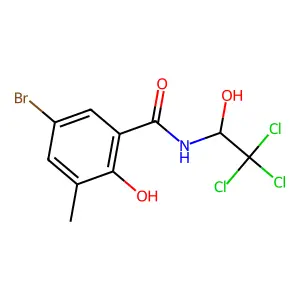 Compound C10H9BrCl3NO3 structure