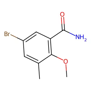 5-Bromo-2-methoxy-3-methylbenzamide structure