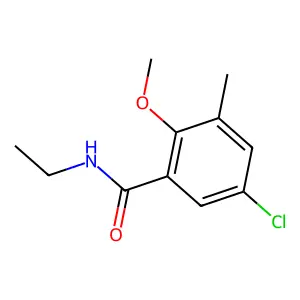 5-Chloro-N-ethyl-2-methoxy-3-methylbenzamide structure