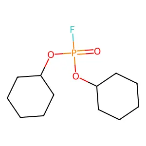 Dicyclohexyl fluorophosphonate structure