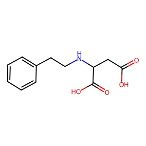 2-(2-phenylethylamino)butanedioic acid structure