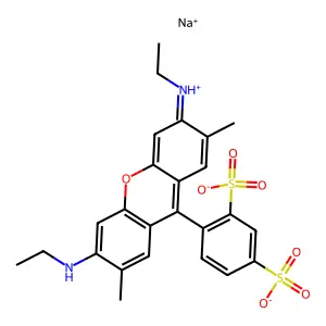 Sulforhodamine G structure