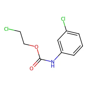 2-chloroethyl N-(3-chlorophenyl)carbamate structure