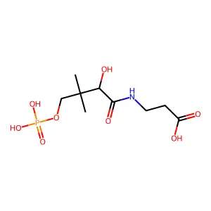 Phosphopantothenic acid structure