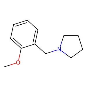 1-[(2-methoxyphenyl)methyl]pyrrolidine structure