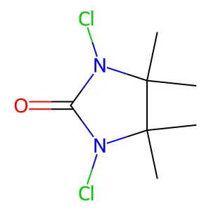 1,3-Dichloro-4,4,5,5-tetramethyl-2-imidazolidinone structure