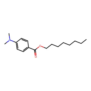 octyl 4-(dimethylamino)benzoate structure