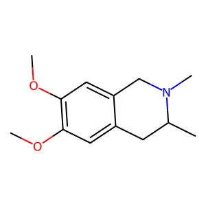1,2,3,4-Tetrahydro-6,7-dimethoxy-2,3-dimethylisoquinoline structure