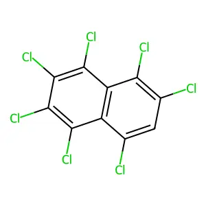 Naphthalene, heptachloro- structure
