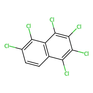 1,2,3,4,5,6-Hexachloronaphthalene structure