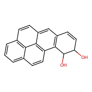 trans-Benzo(a)pyrene-9,10-dihydrodiol structure