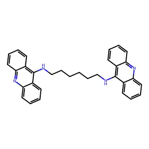 N,N'-di(acridin-9-yl)hexane-1,6-diamine structure