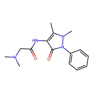 2-(dimethylamino)-N-(1,5-dimethyl-3-oxo-2-phenylpyrazol-4-yl)acetamide structure