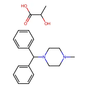Cyclizine lactate structure