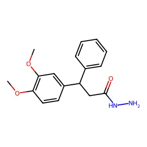 3-(3,4-dimethoxyphenyl)-3-phenylpropanehydrazide structure