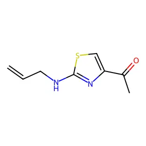 1-[2-(prop-2-enylamino)-1,3-thiazol-4-yl]ethanone structure