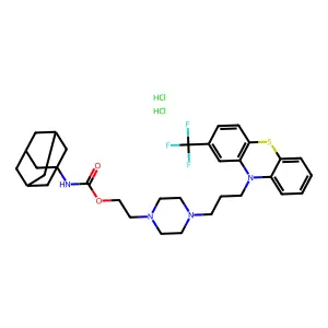 Fluphenazine adamantylcarbamate structure