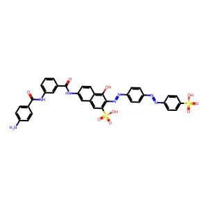 Compound C36H25N7Na2O9S2 structure