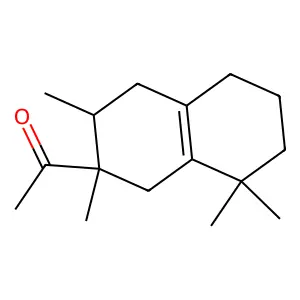 1-[(2S,3S)-2,3,8,8-tetramethyl-1,3,4,5,6,7-hexahydronaphthalen-2-yl]ethanone structure