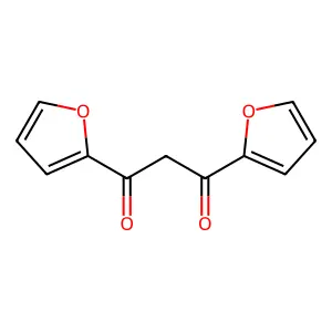 1,3-di(furan-2-yl)propane-1,3-dione structure