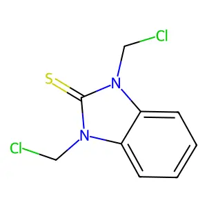 1,3-bis(chloromethyl)benzimidazole-2-thione structure