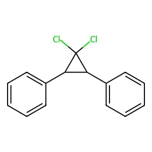 1,1-Dichloro-2,3-diphenylcyclopropane structure