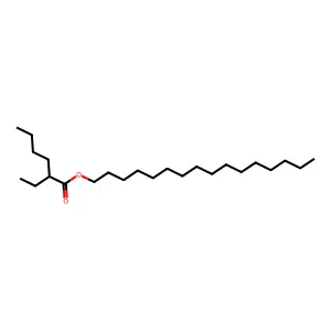 Hexadecyl 2-ethylhexanoate structure