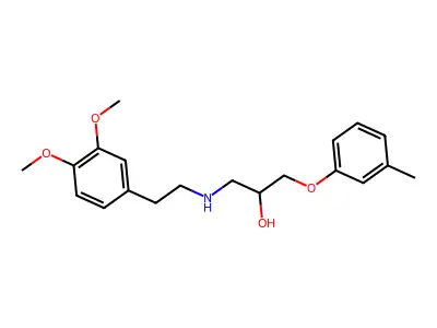 Bevantolol structure
