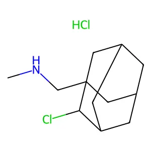 1-(2-chloro-1-adamantyl)-N-methylmethanamine;hydrochloride structure