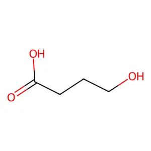 4-Hydroxybutanoic acid structure