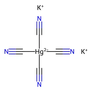 MERCURIC POTASSIUM CYANIDE structure