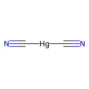 MERCURIC CYANIDE structure