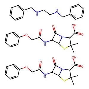 Penicillin V benzathine structure