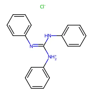 GUANIDINE, 1,2,3-TRIPHENYL-, HYDROCHLORIDE structure