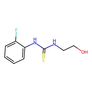 1-(2-fluorophenyl)-3-(2-hydroxyethyl)thiourea structure
