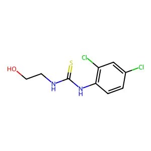 1-(2,4-dichlorophenyl)-3-(2-hydroxyethyl)thiourea structure