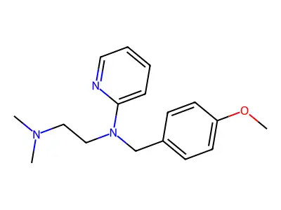 Mepyramine maleate structure