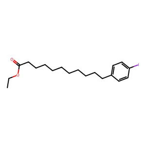 ethyl 11-(4-iodophenyl)undecanoate structure