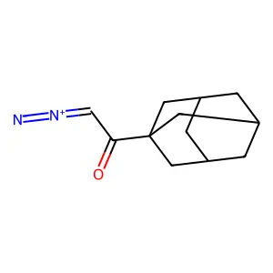 1-(1-adamantyl)-2-diazoethanone structure