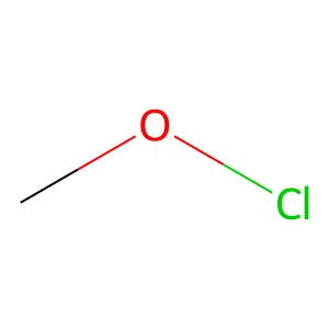 Hypochlorous acid, methyl ester structure