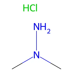 1,1-Dimethylhydrazine monohydrochloride structure