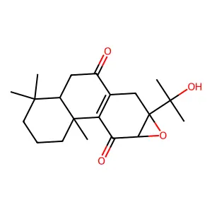 12-(2-hydroxypropan-2-yl)-2,6,6-trimethyl-13-oxatetracyclo[8.5.0.02,7.012,14]pentadec-1(10)-ene-9,15-dione structure