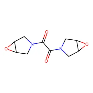 1,2-bis(6-oxa-3-azabicyclo[3.1.0]hexan-3-yl)ethane-1,2-dione structure