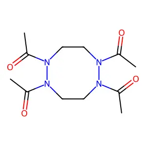 1-(2,5,6-triacetyl-1,2,5,6-tetrazocan-1-yl)ethanone structure